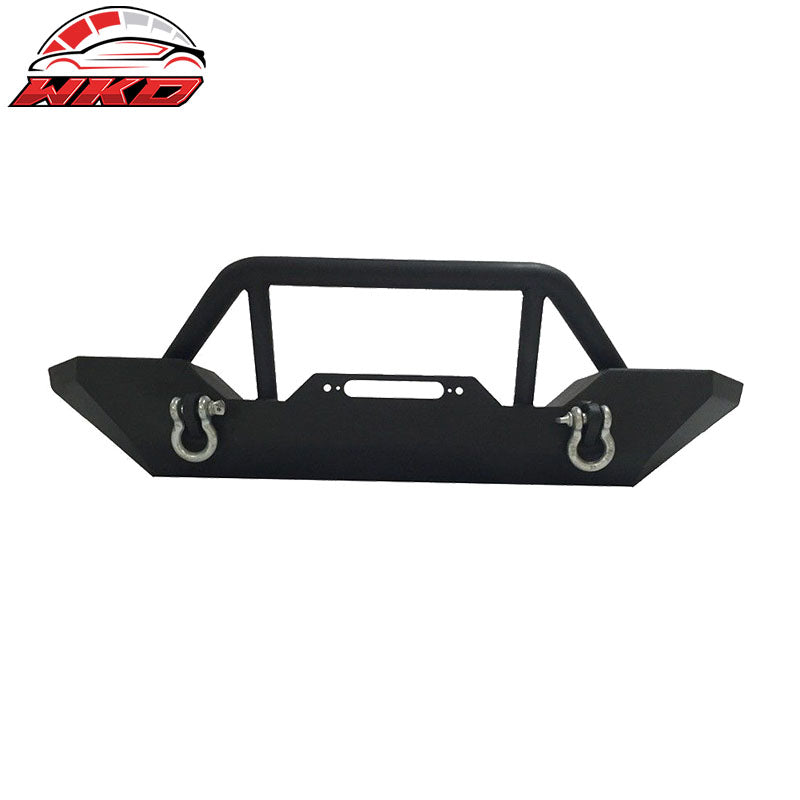 Fits 07-18 Jeep Wrangler JK Front Bumper Bull Bar Grille + Fender Flares Set