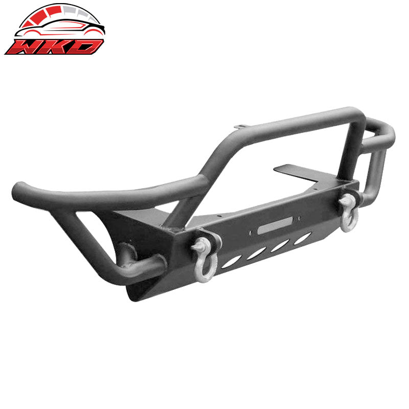 Fits 07-18 Jeep Wrangler JK Front Bumper Bull Bar Grille + Fender Flares Pair