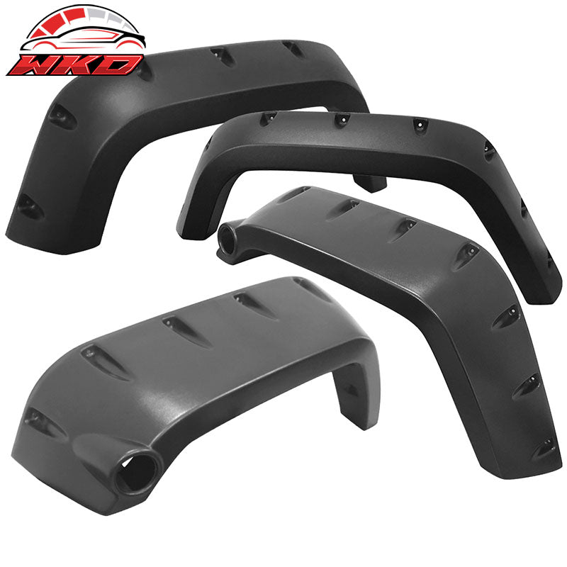 Wholesale 07-17 Jeep Wrangler JK Pocket Style Fender Flares 4DR ABS Unpainted Texture