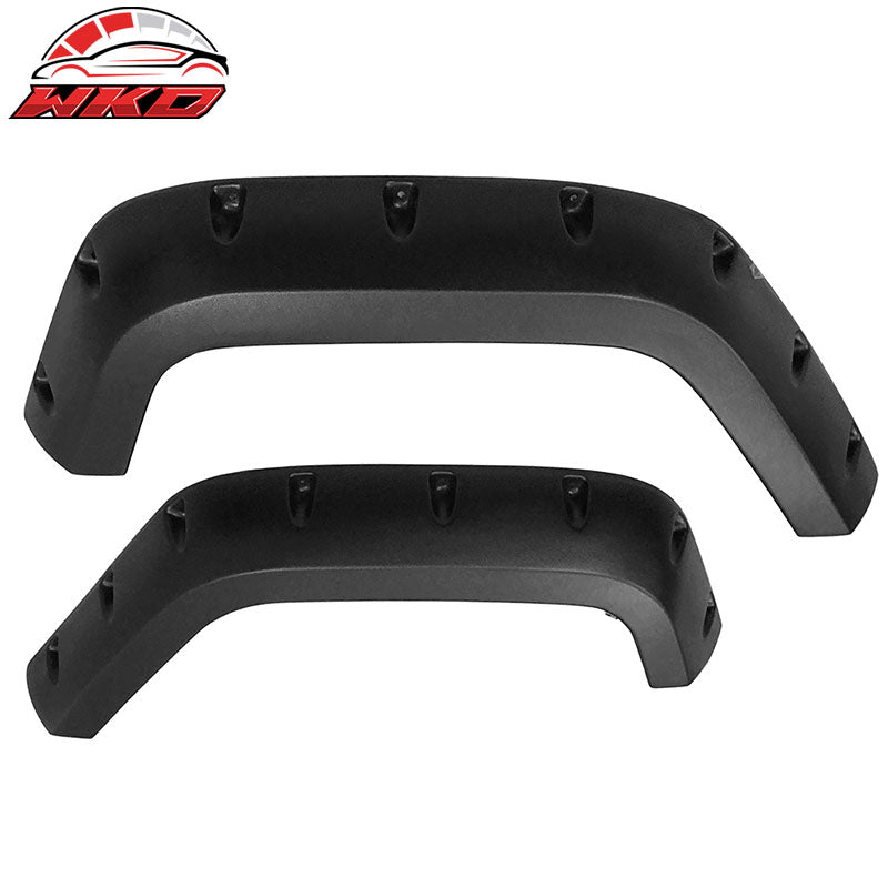 Fits 07-17 Jeep Wrangler JK Pocket Style Fender Flares 4DR ABS Unpainted Texture
