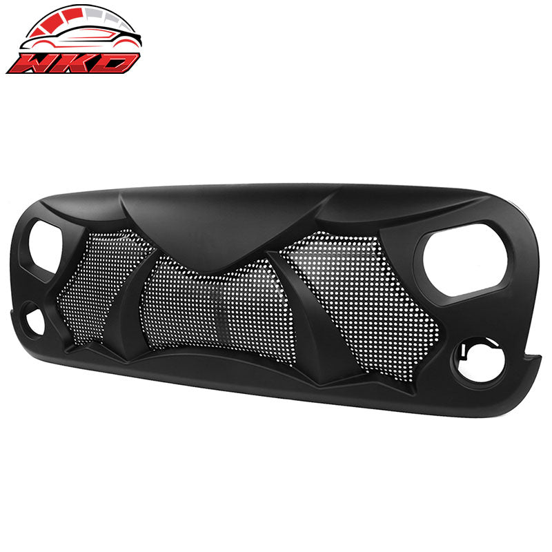 Fits 07-18 Jeep Wrangler Rubicon Sahara Sport JK Front Cobra Grille Guard Insert
