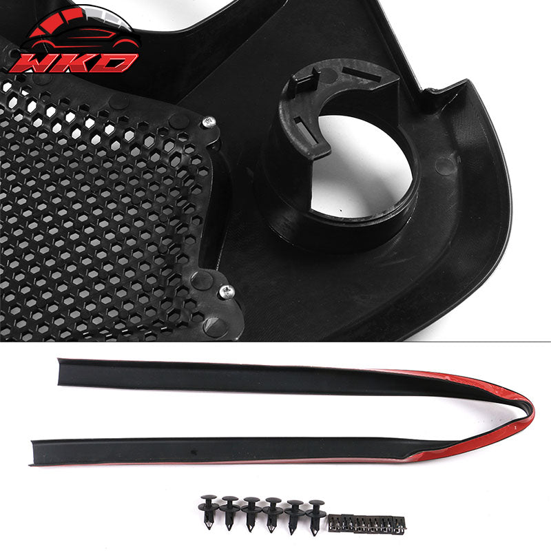 Fits 07-18 Jeep Wrangler Rubicon Sahara Sport JK Front Cobra Grille Guard Insert