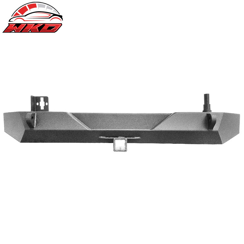 Fits 97-06 Jeep Wrangler Rear Bumper Bull Bar Guard With Winch Plate & D Rings