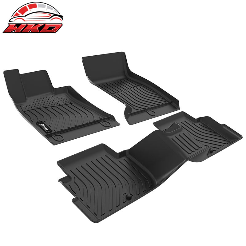Wholesale 18-23 Kia Stinger AWD Floor Mats All Weather TPE 3D Carpets Liner Guard 3PC - Wikond Auto