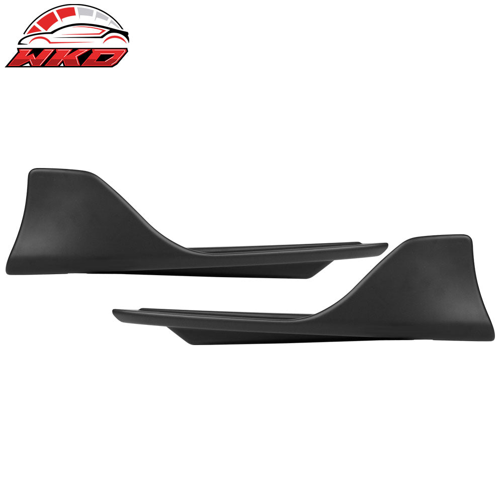 Fits 14-20 Lexus IS IS 250 300 350 Rear Bumper Lip Corner Aprons Matte Black