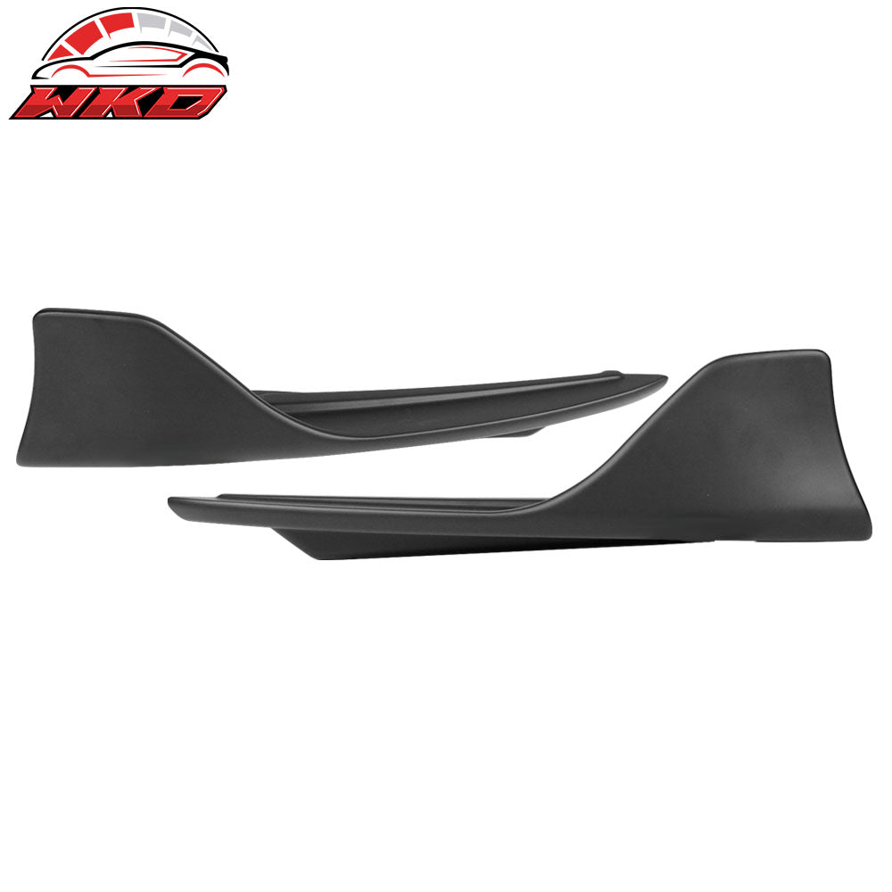 Fits 14-20 Lexus IS IS 250 300 350 Rear Bumper Lip Corner Aprons Matte Black