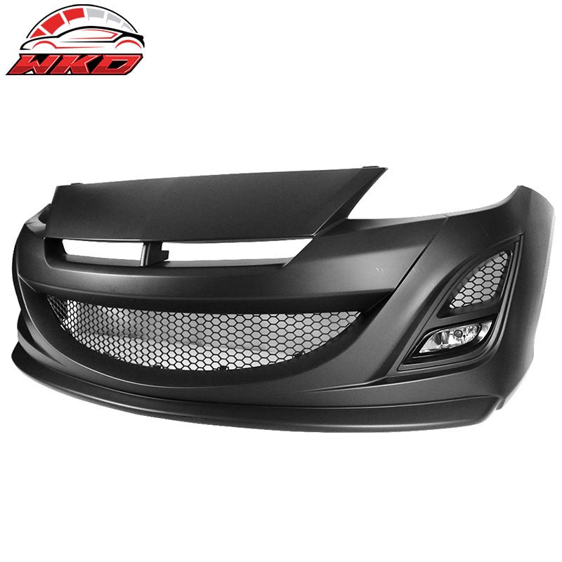 Fits 10-13 Mazda 3 Auto EXE Style Front Bumper w/ Fog Lights - Polypropylene