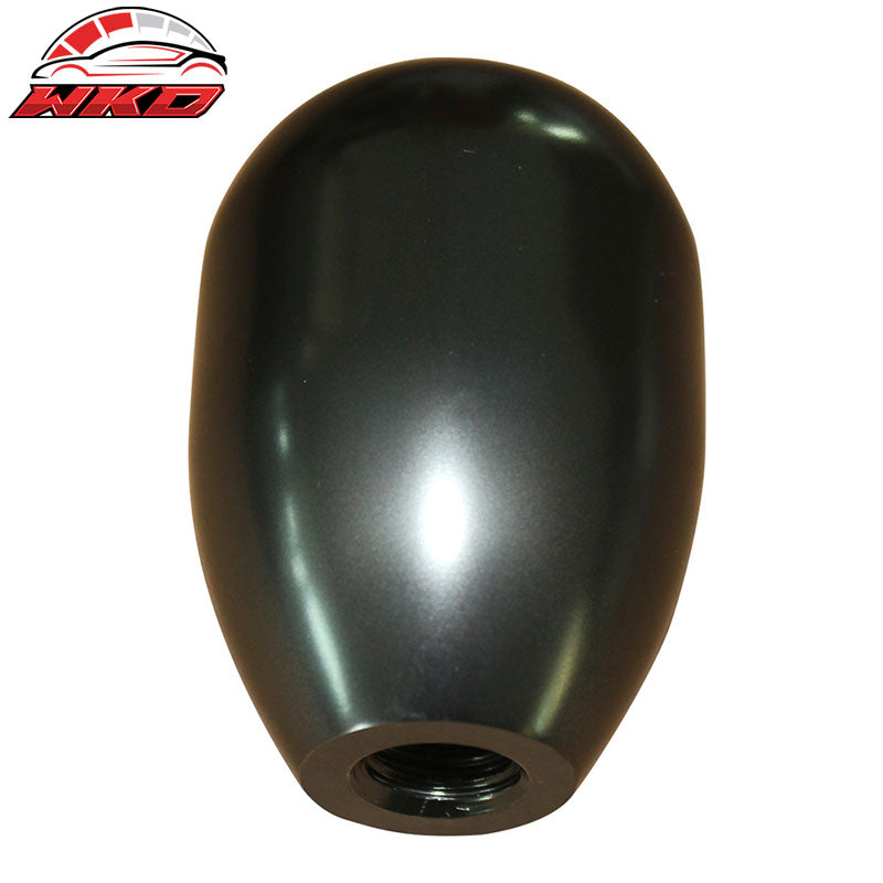 Gunmetal Aluminum MT M8X1.25 T-R Gear Shift Shifter Knob 5 Speed JDM Emblem Logo