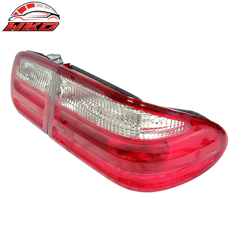 Fits 96-02 Mercedes Benz W210 E300 E320 E430 Red Clear LED Tail Lights Lamps
