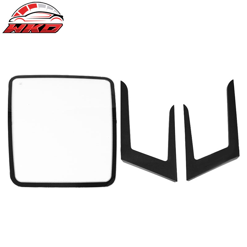 Wholesale 15-20 Mercedes W205 C Class V1 Style Transparent Vented Hood -Iron + Glass - Wikond Auto