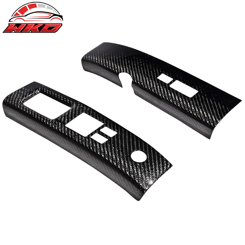 Wholesale 03-05 Nissan 350Z Z33 Interior Door Switch Trim Covers - Carbon Fiber (CF) - Wikond Auto