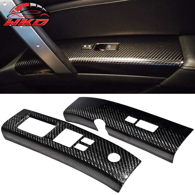 Wholesale 03-05 Nissan 350Z Z33 Interior Door Switch Trim Covers - Carbon Fiber (CF) - Wikond Auto