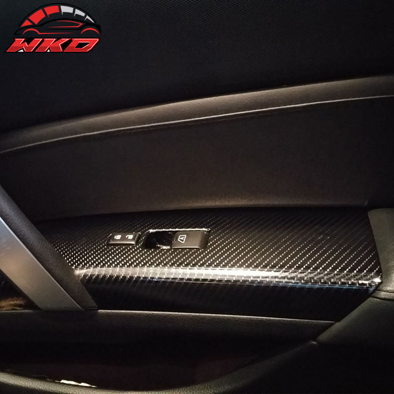 Wholesale 03-05 Nissan 350Z Z33 Interior Door Switch Trim Covers - Carbon Fiber (CF) - Wikond Auto