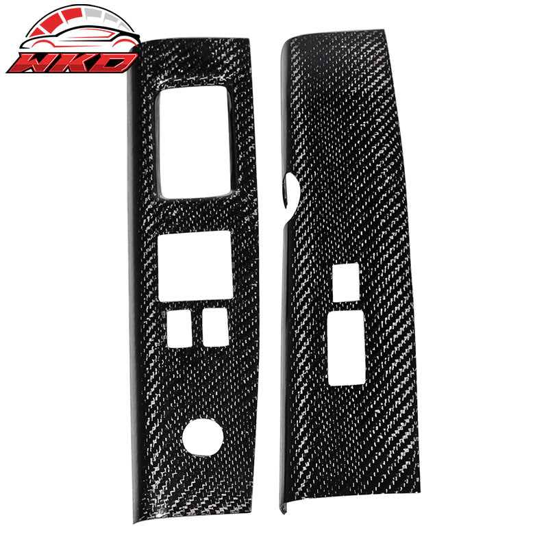 Wholesale 03-05 Nissan 350Z Z33 Interior Door Switch Trim Covers - Carbon Fiber (CF) - Wikond Auto