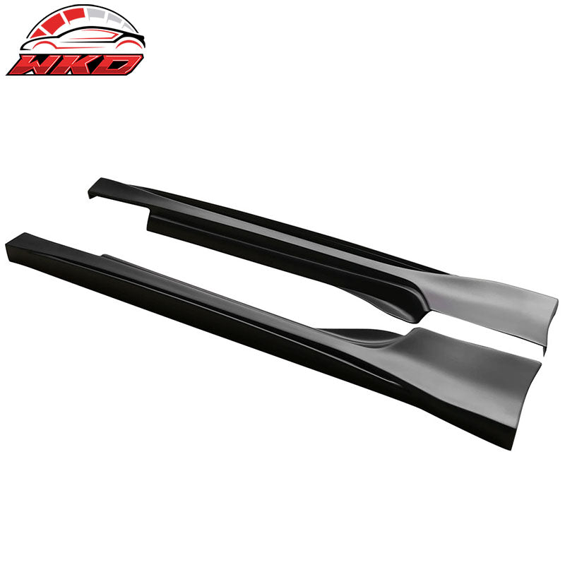 Wholesale 09-20 Nissan 370Z NS Style PP 2PCS Side Skirts Rocker Panel Unpainted Black - Wikond Auto