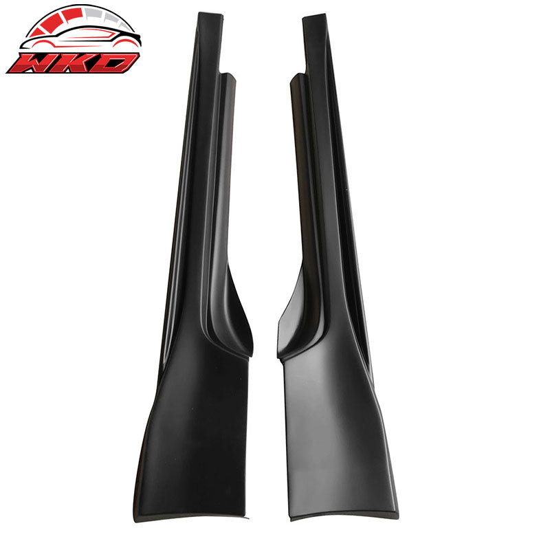 Wholesale 09-20 Nissan 370Z NS Style PP 2PCS Side Skirts Rocker Panel Unpainted Black - Wikond Auto
