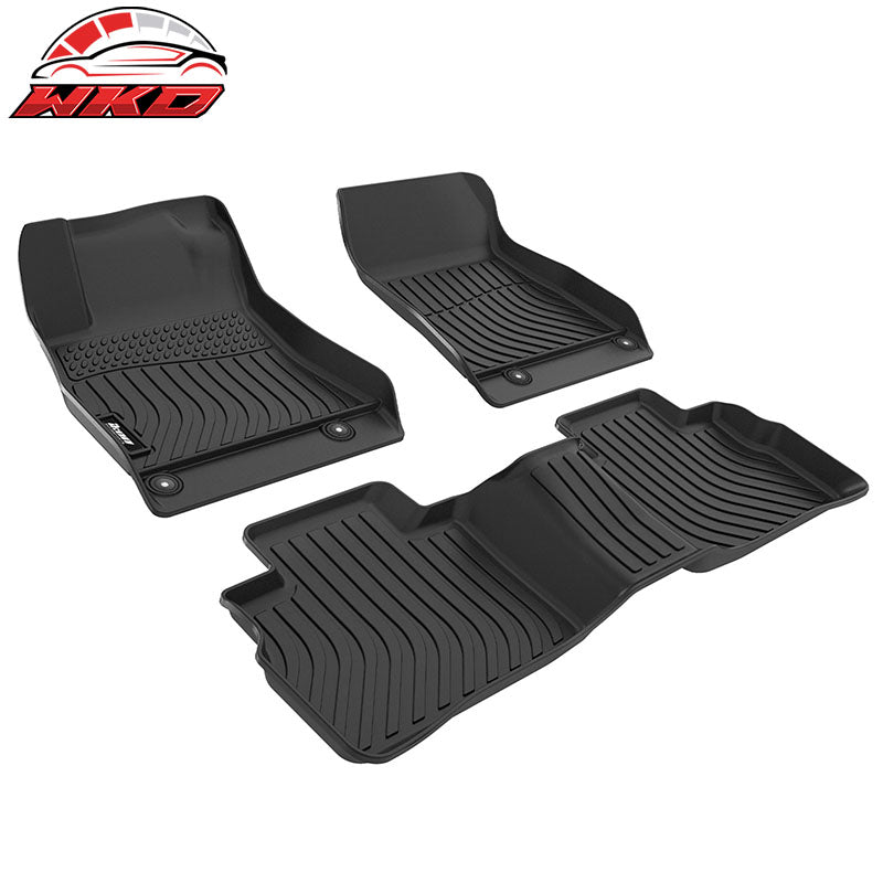 For 20-25 Nissan Sentra Non-Slip 3D Molded Floor Mats All Weather TPE Carpet 3PC