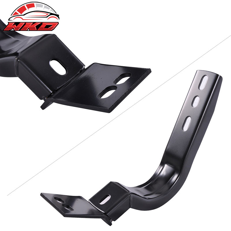 Fits 04-14 Nissan Titan Crew Cab Gray Running Board Step Bar + Bracket