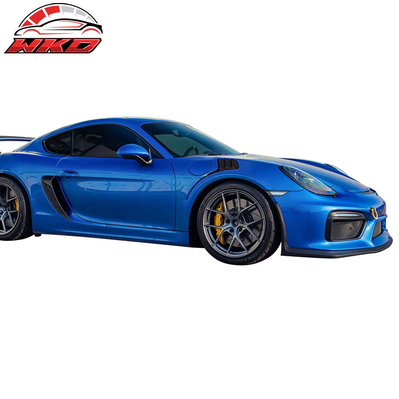 Fits 13-16 Cayman Boxster GT4 Style Front Bumper Cover + 2PCS Front Side Fenders