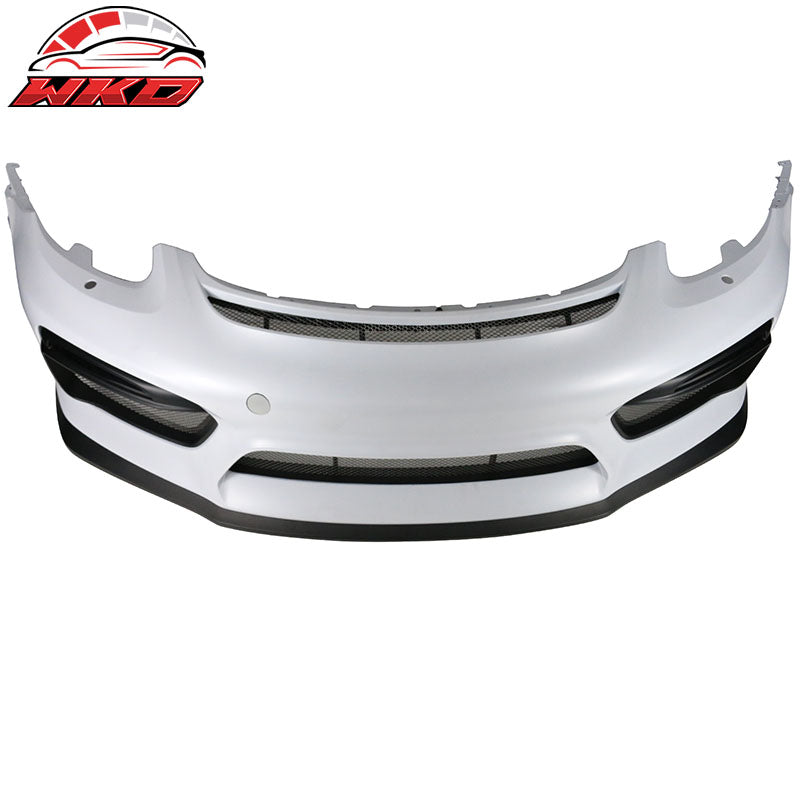 Fits 13-16 Cayman Boxster GT4 Style Front Bumper Cover + Fenders + Rear Diffuser