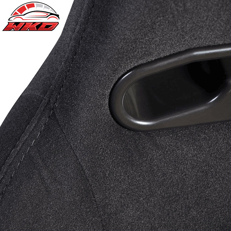 Black Racing Simulator Cockpit Driving Seat Reclinable & Gear Shifter Mount
