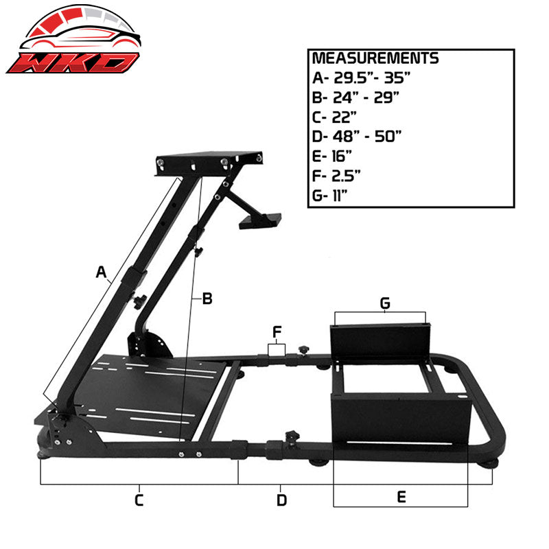 Racing Seat Steering Wheel Stand Compatible with Logitech G29 Thrustmaster