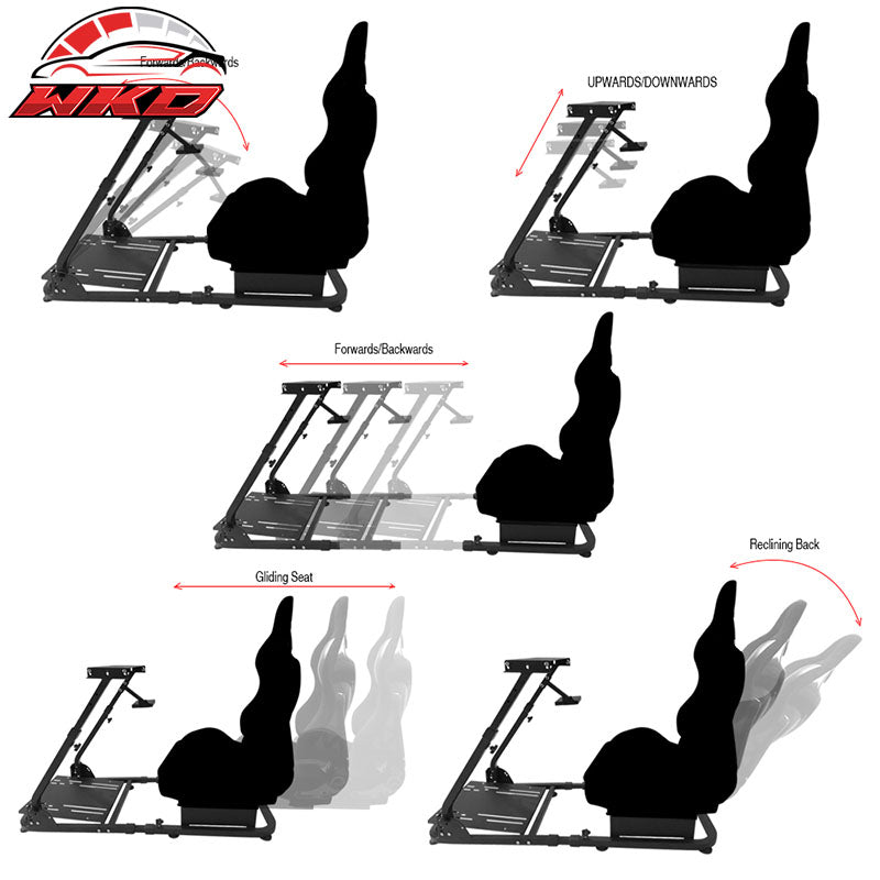 PVC Racing Seat Steering Wheel Stand Compatible with Logitech G29 Thrustmaster