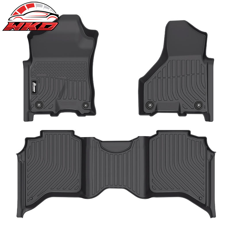 Wholesale 19-25 Ram 2500 3500 Crew Cab All Weather 3D TPE Floor Mats Liners Carpets