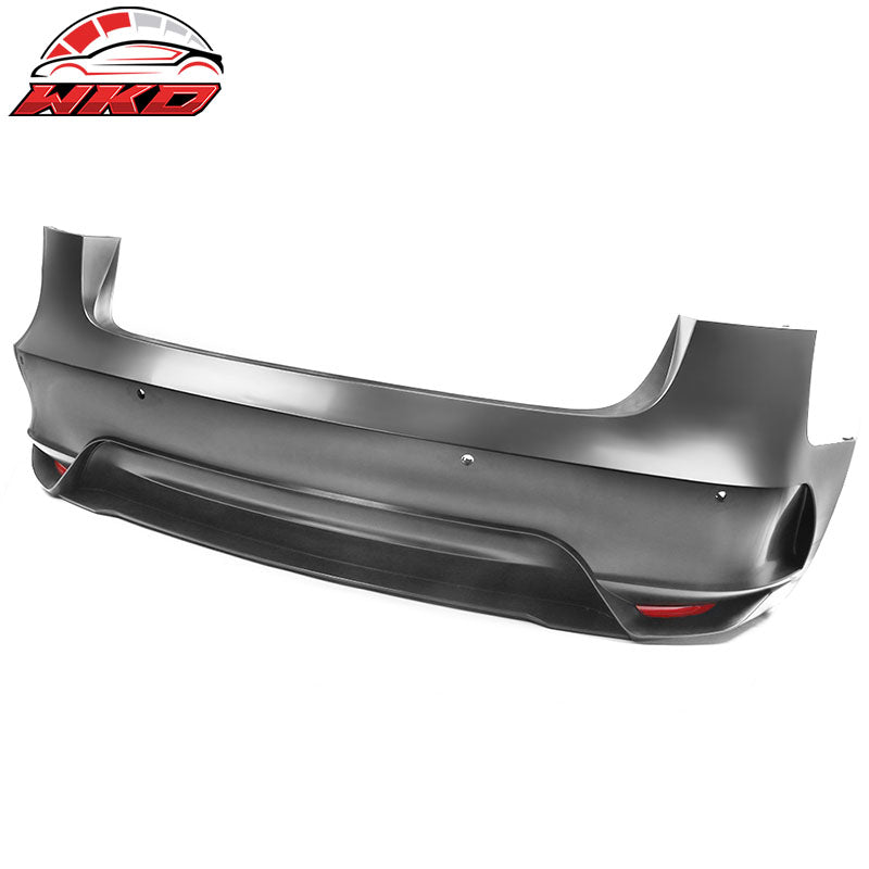 Fits 17-23 Tesla Model 3 IKON Style Unpainted Rear Bumper Cover W/Reflectors PP