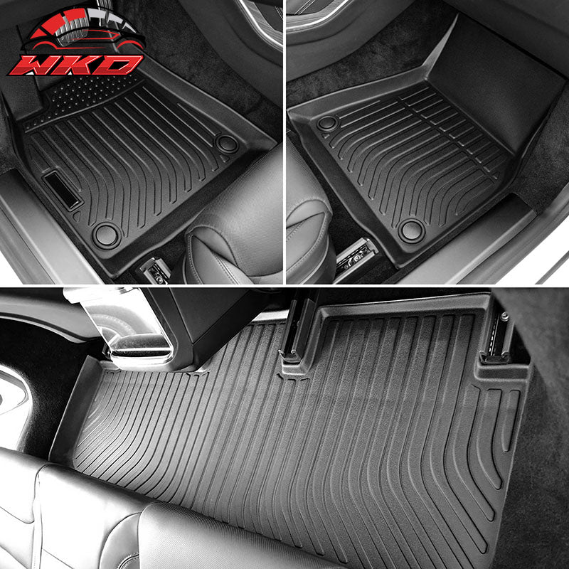 Wholesale 21-26 Tesla Model S All Weather 3D Molded Floor Mats Carpet Liner Guard TPE - Wikond Auto