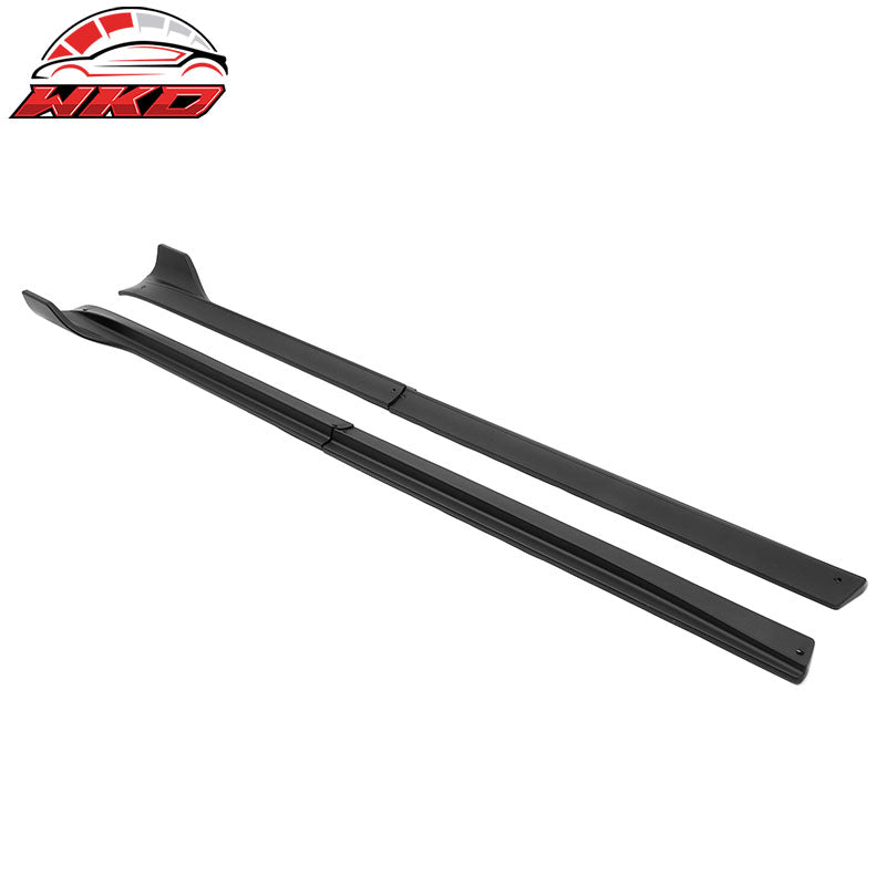 Fits 20-25 Tesla Model Y IKON V3 Style Matte Black Side Skirts Extension Lip ABS