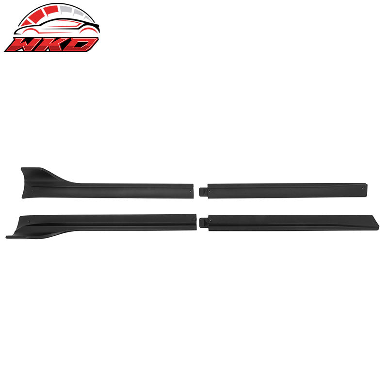 Fits 20-25 Tesla Model Y IKON V3 Style Matte Black Side Skirts Extension Lip ABS