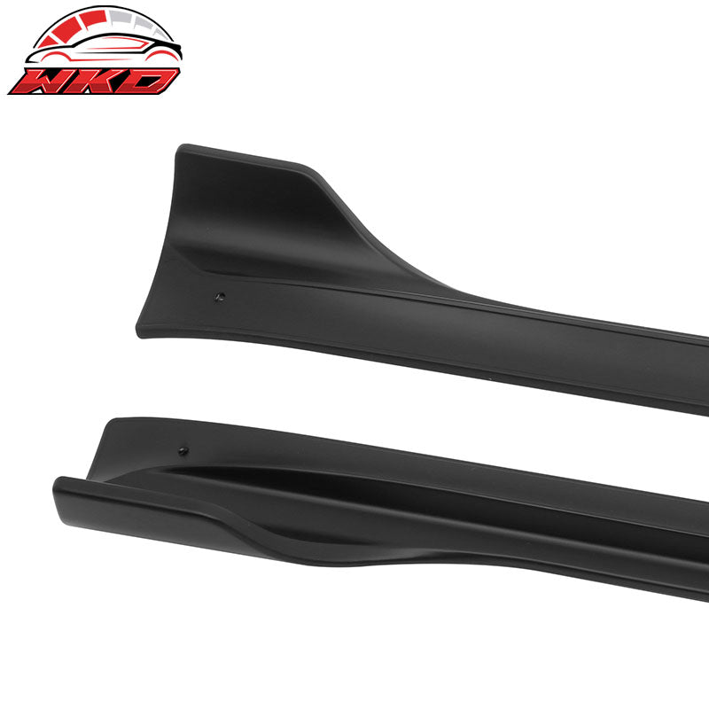 Fits 20-25 Tesla Model Y IKON V3 Style Matte Black Side Skirts Extension Lip ABS