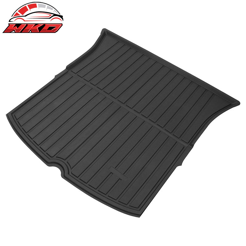 Fits 20-25 Tesla Model Y Trunk Mats Cargo Liner + Rear Seat Covers Injection TPE