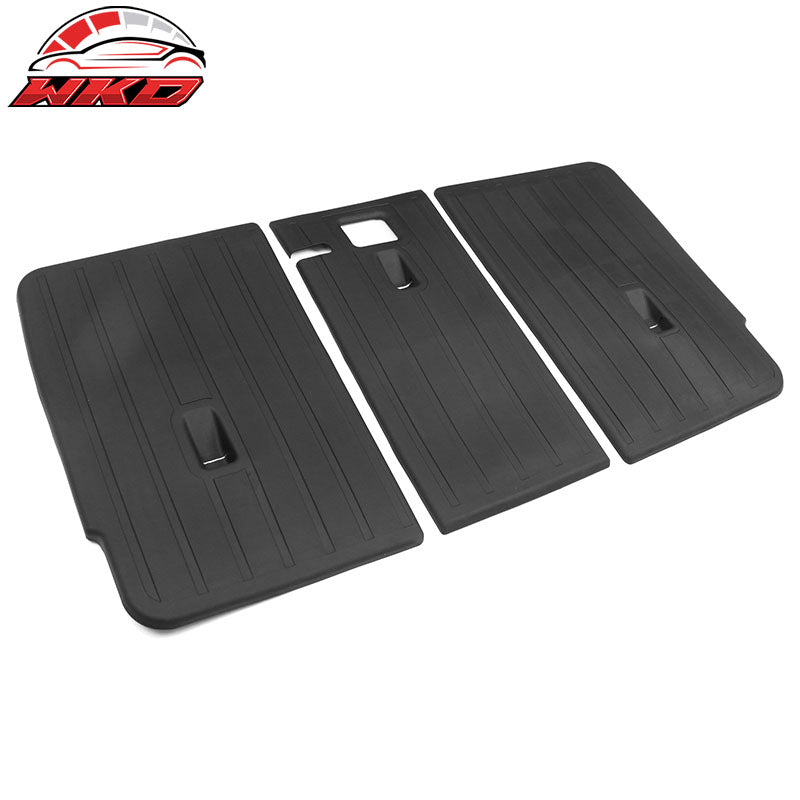 Fits 20-25 Tesla Model Y Trunk Mats Cargo Liner + Rear Seat Covers Injection TPE