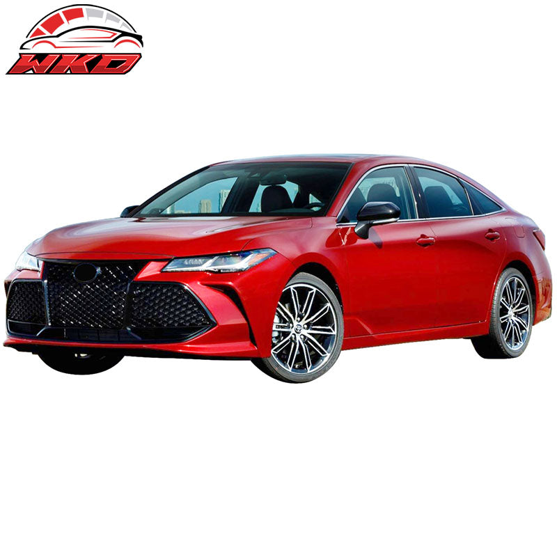Fits 19-20 Toyota Avalon Honeycomb Mesh Grille Upper Lower Gloss Black - ABS
