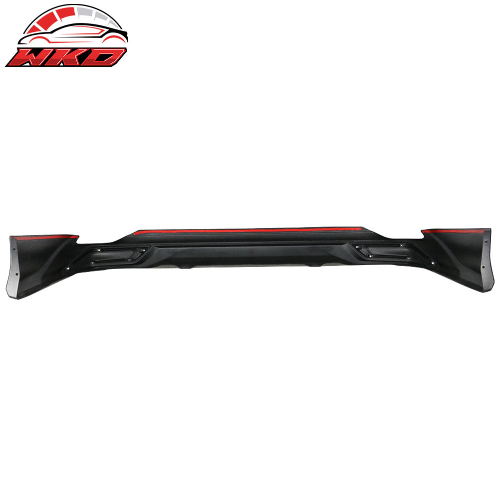 Fits 18-24 Toyota Camry LE MD Style Rear Bumper Lip Diffuser With Chrome Trim