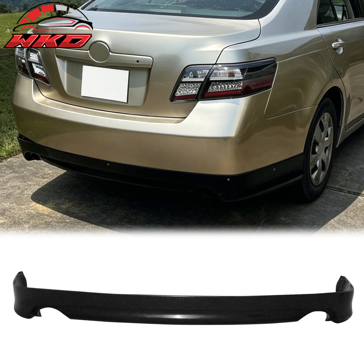 Wholesale 07-11 Toyota Camry SE Style Rear Bumper Lip Lower Spoiler Guard Unpainted PU - Wikond Auto