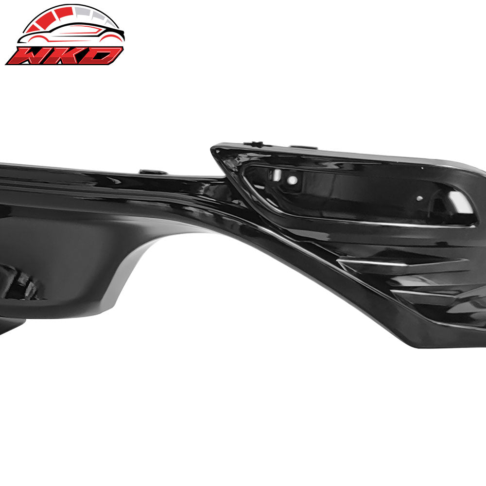 Fits 18-24 Toyota Camry LE XLE Rear Diffuser Lip W/LED Light Lamp - Gloss Black