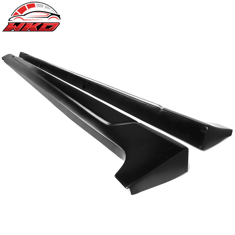 Fits 18-24 Camry IKON Style Side Skirt & Gloss Black Rocker Panel