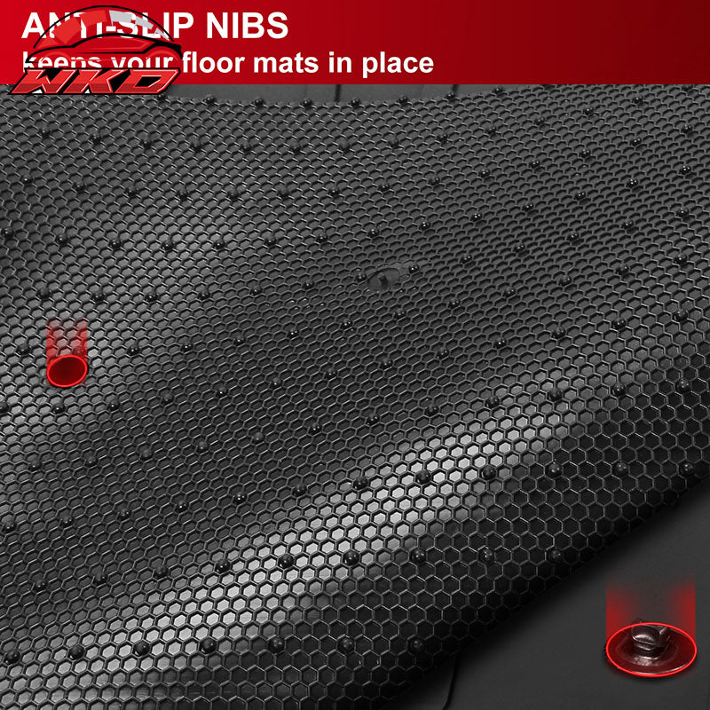 For 14-19 Toyota Corolla Latex Car Floor Mats Liner All Weather Black Carpet 5PC