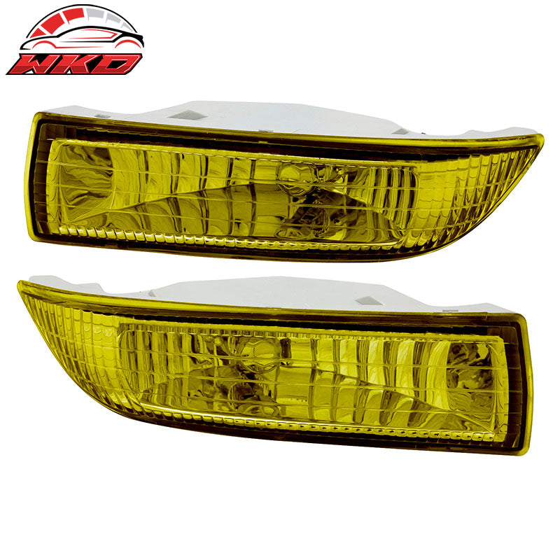 Wholesale 03-04 Toyota Corolla Crystal Front Bumper Replacement FogLight Lamps Yellow - Wikond Auto