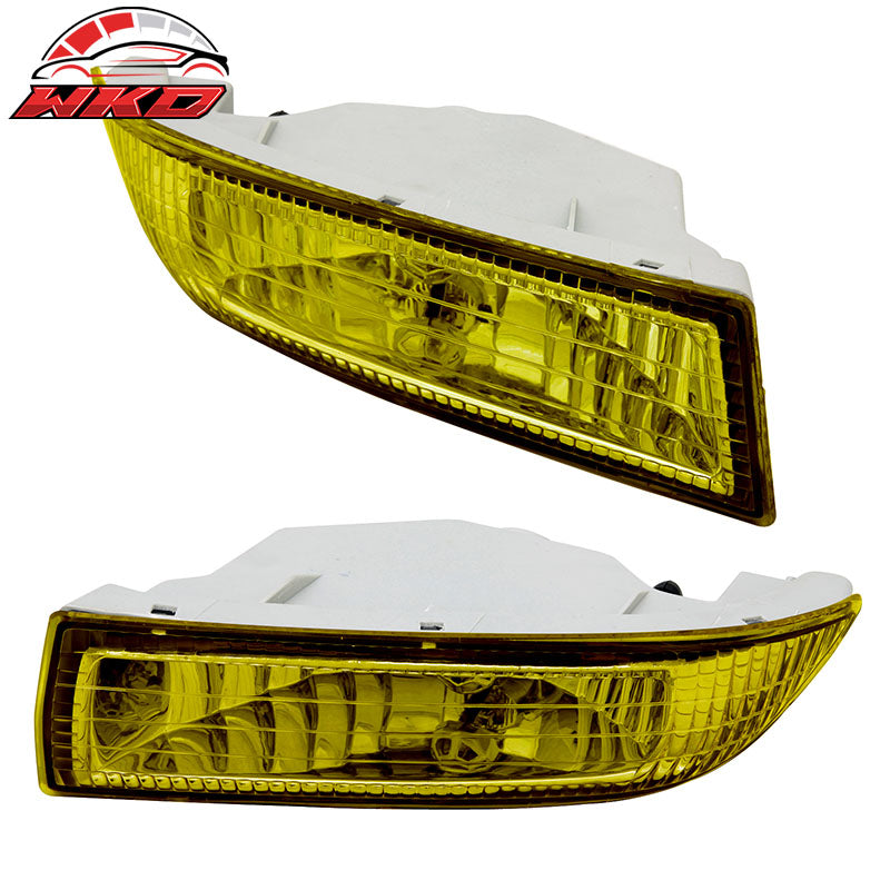 Wholesale 03-04 Toyota Corolla Crystal Front Bumper Replacement FogLight Lamps Yellow - Wikond Auto