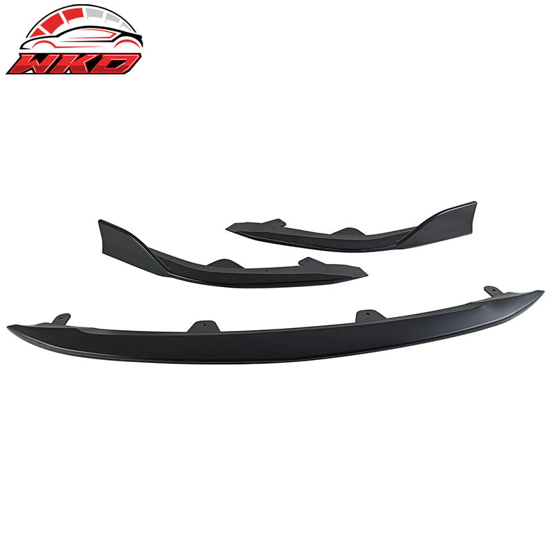 Fits 23-26 Toyota Corolla Hatchback Front Bumper Lip Spoiler Primer Black 3PCS