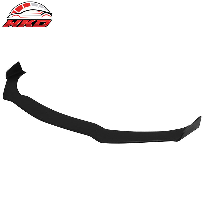 Fits 14-16 Toyota Corolla S Coated Textured Matte Black Front Lip & Splitter Rod