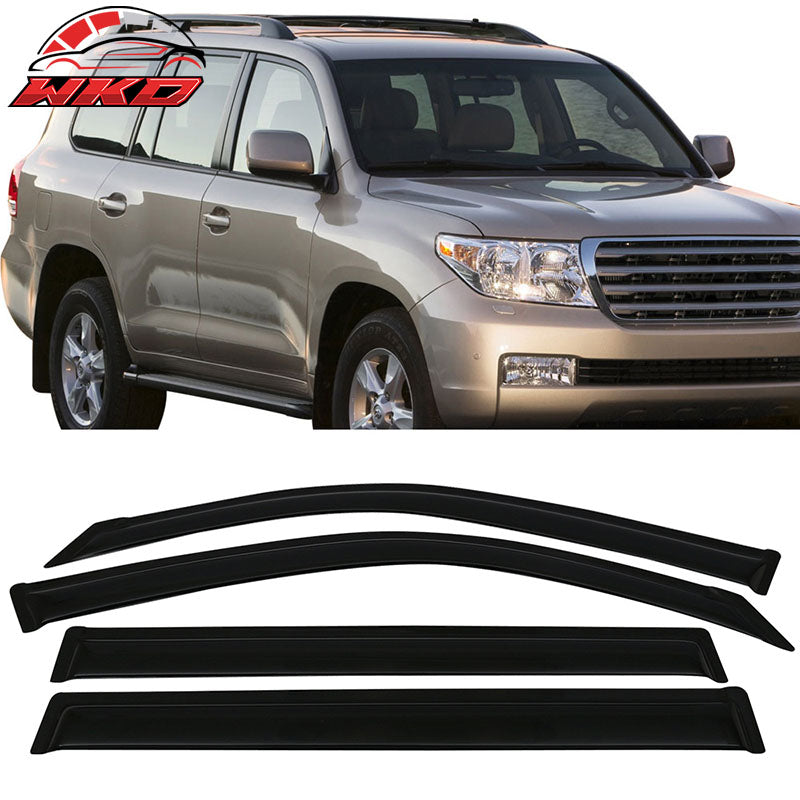 Fits 08-19 Toyota Land Cruiser J200 Acrylic Window Visors 4Pc Set