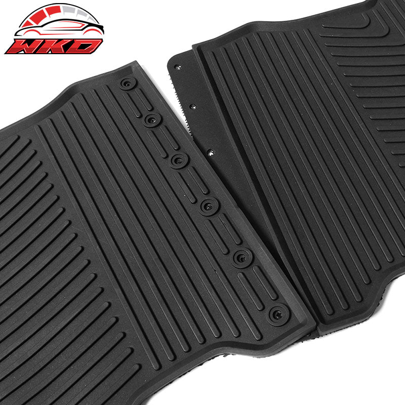 Fits 13-18 Toyota RAV4 XA40 Heavy Duty Black Latex Floor Mats Front & Second Row