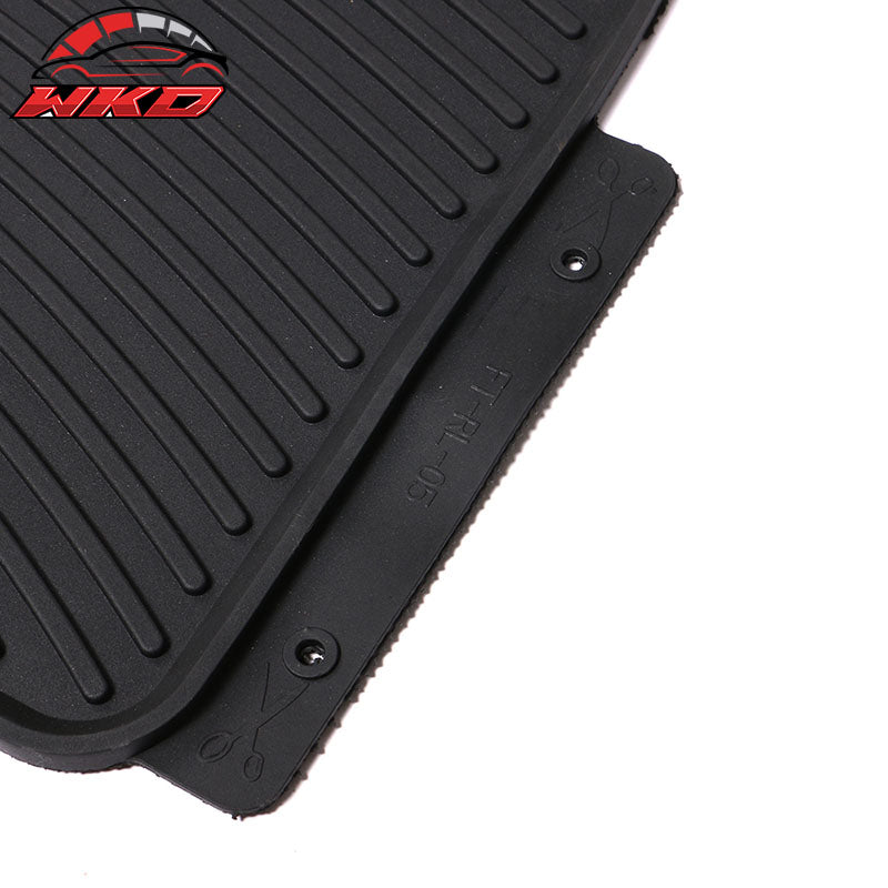 Fits 13-18 Toyota RAV4 XA40 Latex All Weather Black Floor Mats & Cargo Tray
