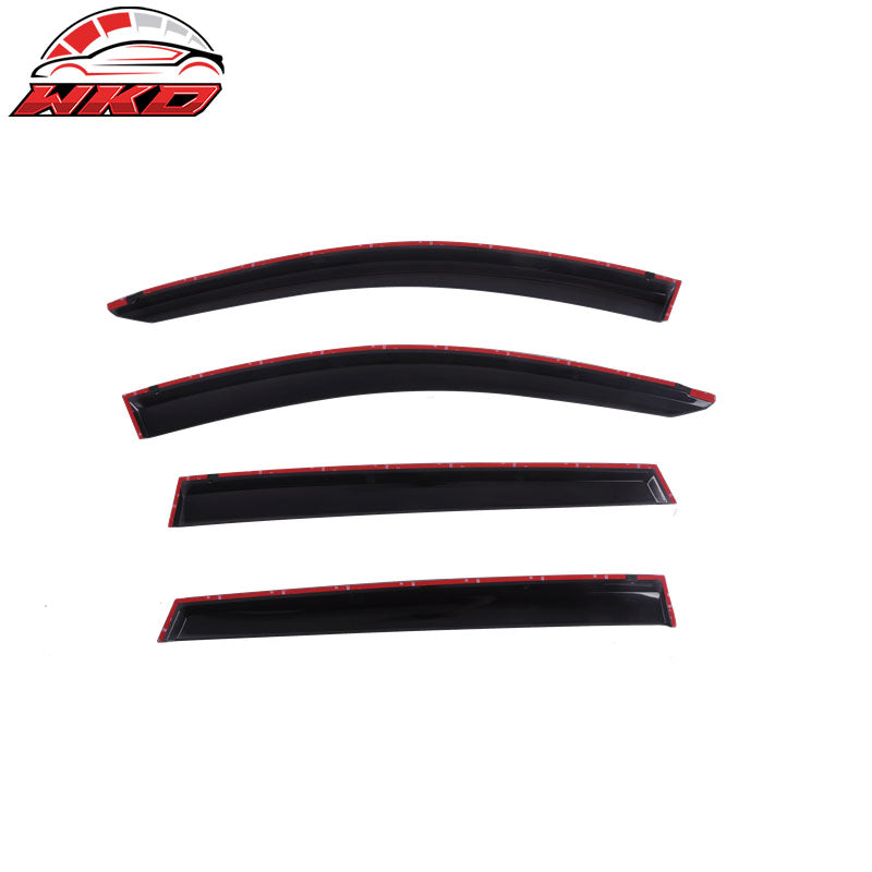 Fits 13-18 Toyota RAV4 Window Visors Acrylic Smoke Tinted Sun Rain Guard Vent