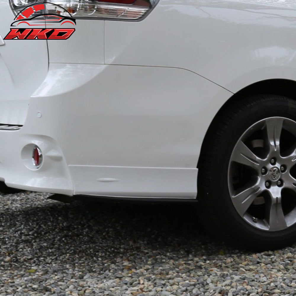 Fits 11-20 Toyota Sienna SE Mp Style Rear Bumper Lip Apron Pairs - ABS